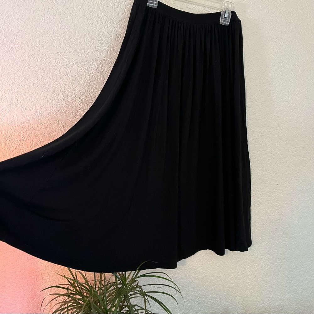 ASOS black midi skirt